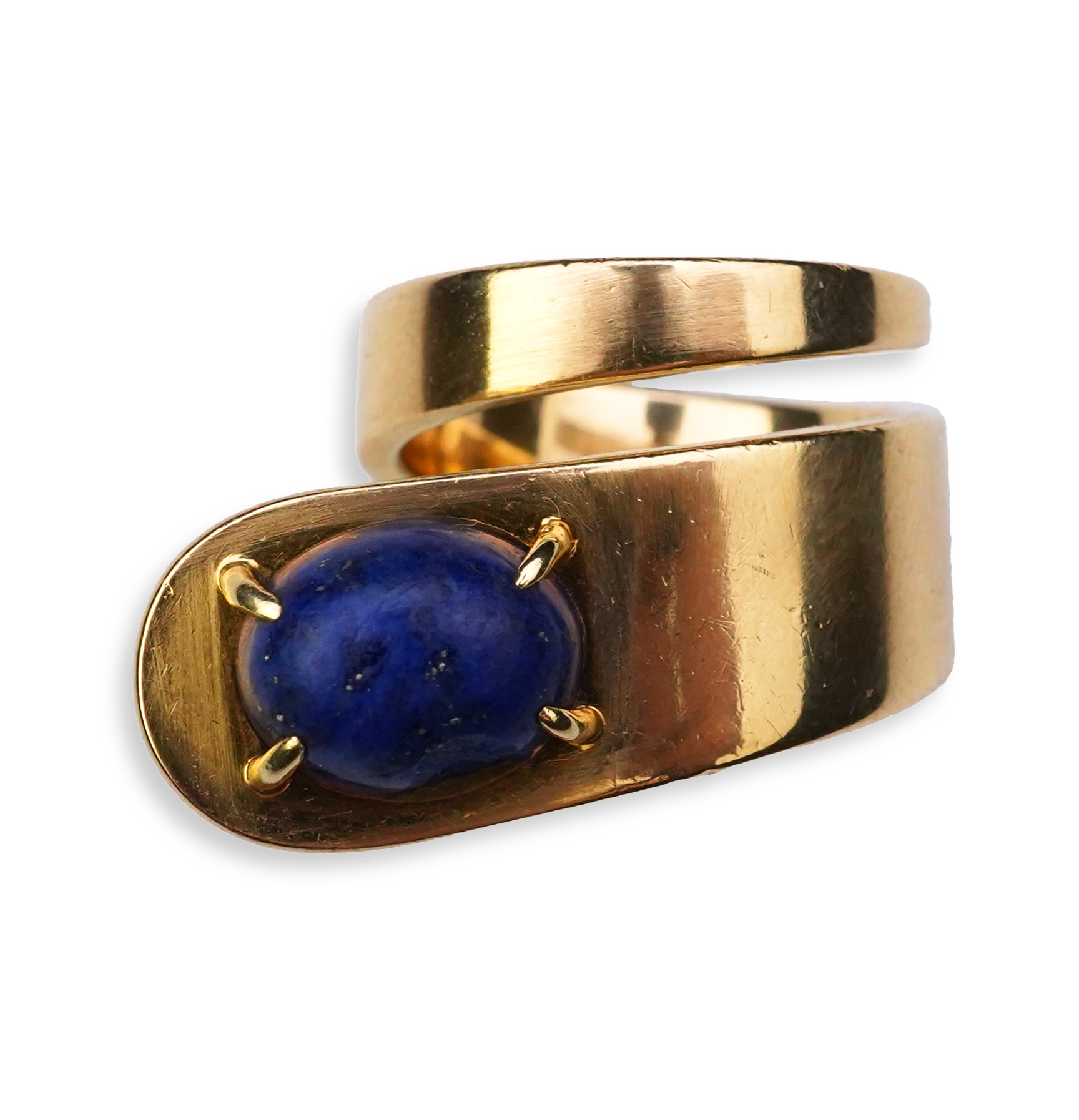 Jean Dinh Van for Cartier, a lapis lazuli ring, circa 1970